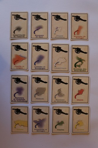 Une des cartes - cartes, pour